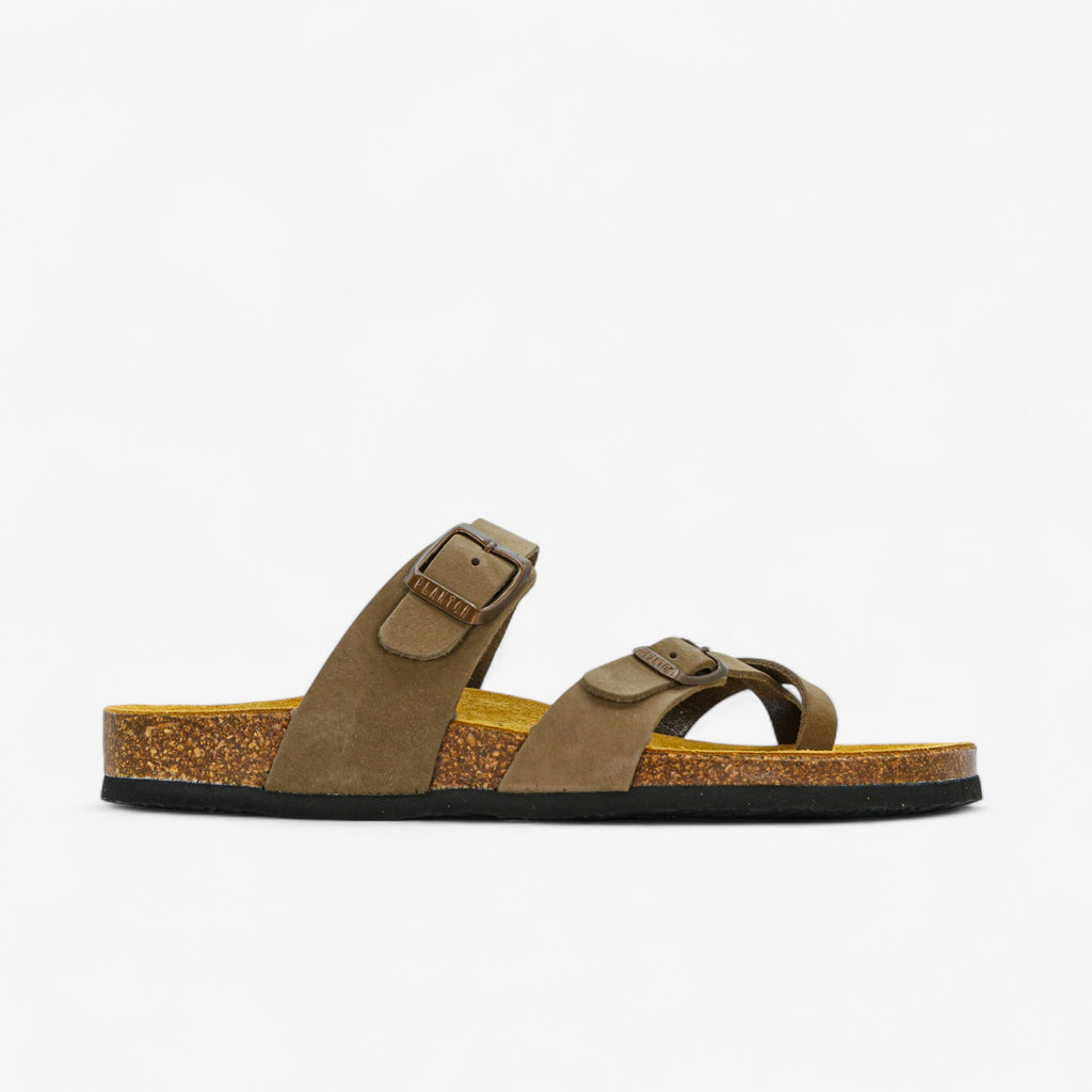 Bombay Womens Sandal - Kaki Nobuck (nubuck)