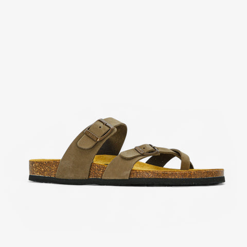 Bombay Womens Sandal - Kaki Nobuck (nubuck)