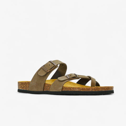 Bombay Womens Sandal - Kaki Nobuck (nubuck)