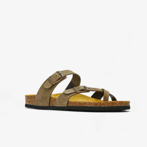 Bombay Womens Sandal - Kaki Nobuck (nubuck)