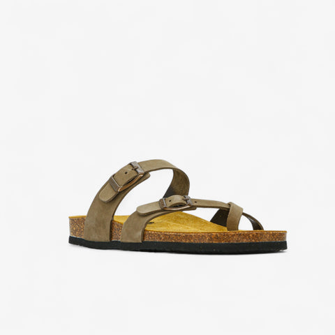 Bombay Womens Sandal - Kaki Nobuck (nubuck)