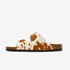 Beta Womens Sandal - Cow Print Cuero (pony hair)