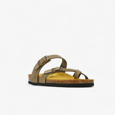 Bombay Womens Sandal - Kaki Nobuck (nubuck)