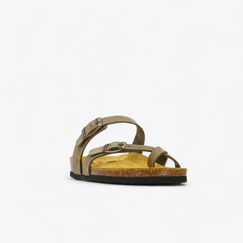 Bombay Womens Sandal - Kaki Nobuck (nubuck)