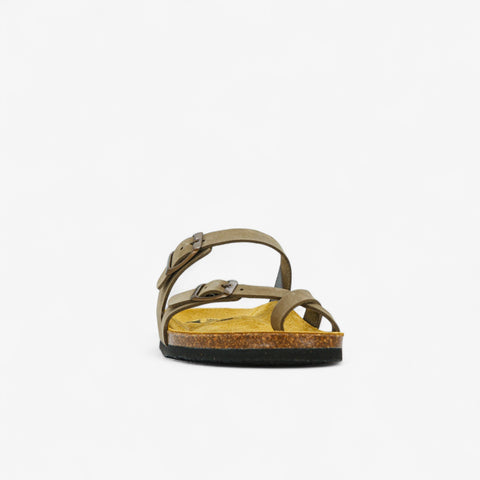 Bombay Womens Sandal - Kaki Nobuck (nubuck)