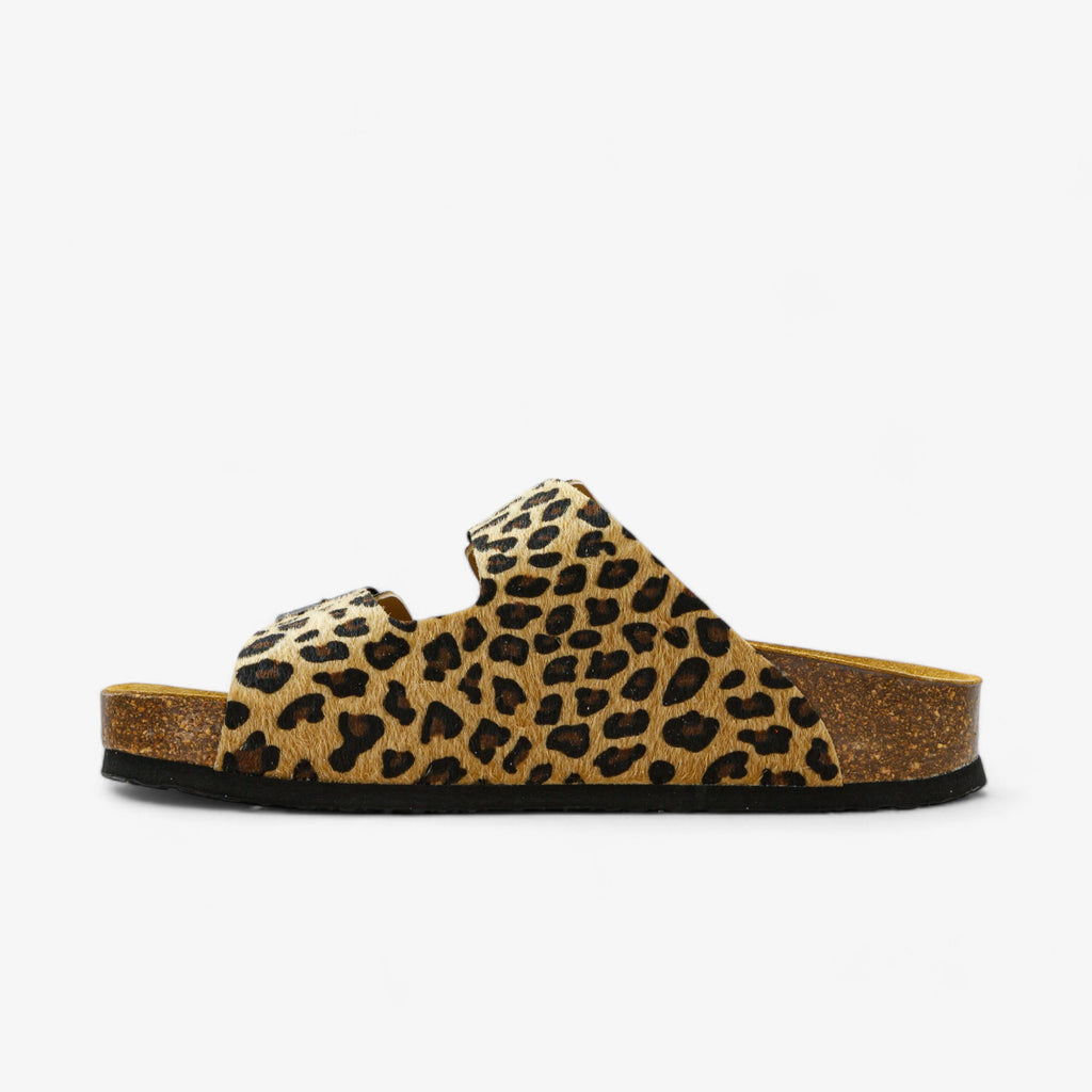 Beta Platform Womens Sandal - Camel Print Bunga (pony hair)