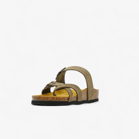 Bombay Womens Sandal - Kaki Nobuck (nubuck)