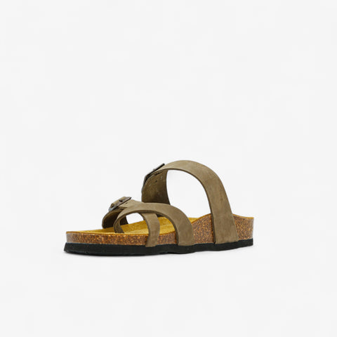 Bombay Womens Sandal - Kaki Nobuck (nubuck)