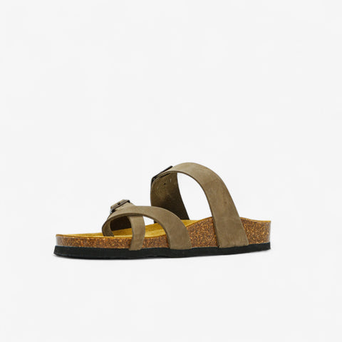 Bombay Womens Sandal - Kaki Nobuck (nubuck)
