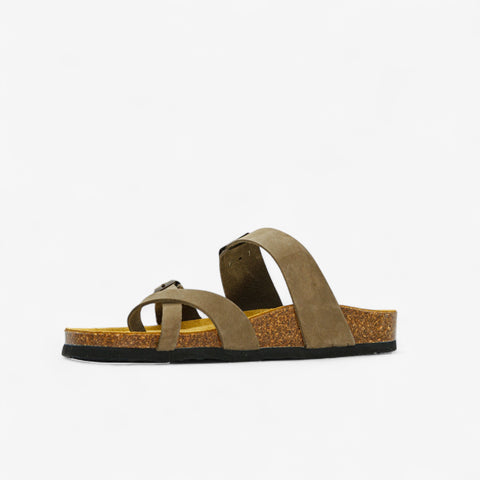 Bombay Womens Sandal - Kaki Nobuck (nubuck)
