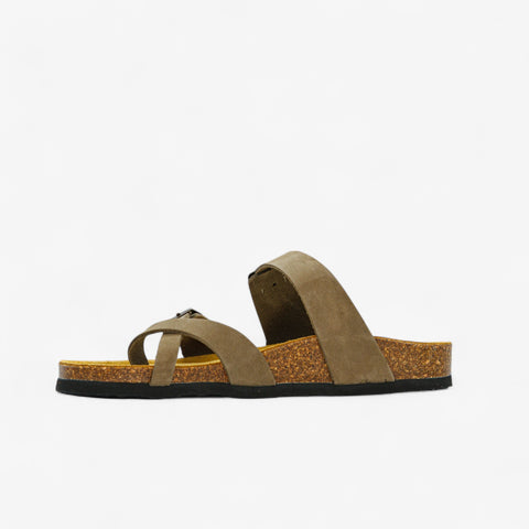 Bombay Womens Sandal - Kaki Nobuck (nubuck)