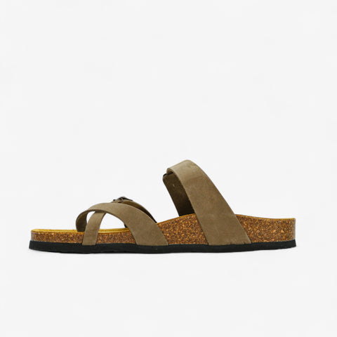 Bombay Womens Sandal - Kaki Nobuck (nubuck)