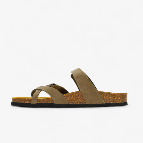 Bombay Womens Sandal - Kaki Nobuck (nubuck)
