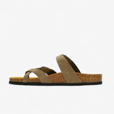 Bombay Womens Sandal - Kaki Nobuck (nubuck)