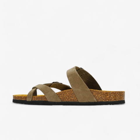 Bombay Womens Sandal - Kaki Nobuck (nubuck)