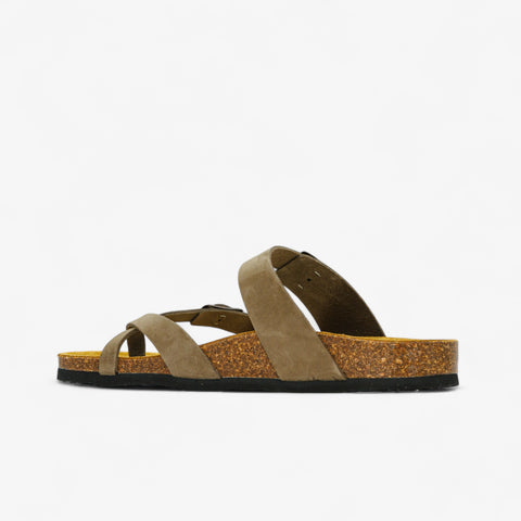 Bombay Womens Sandal - Kaki Nobuck (nubuck)