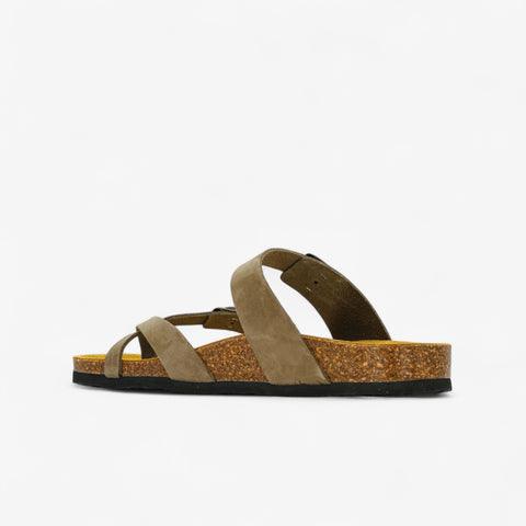 Bombay Womens Sandal - Kaki Nobuck (nubuck)