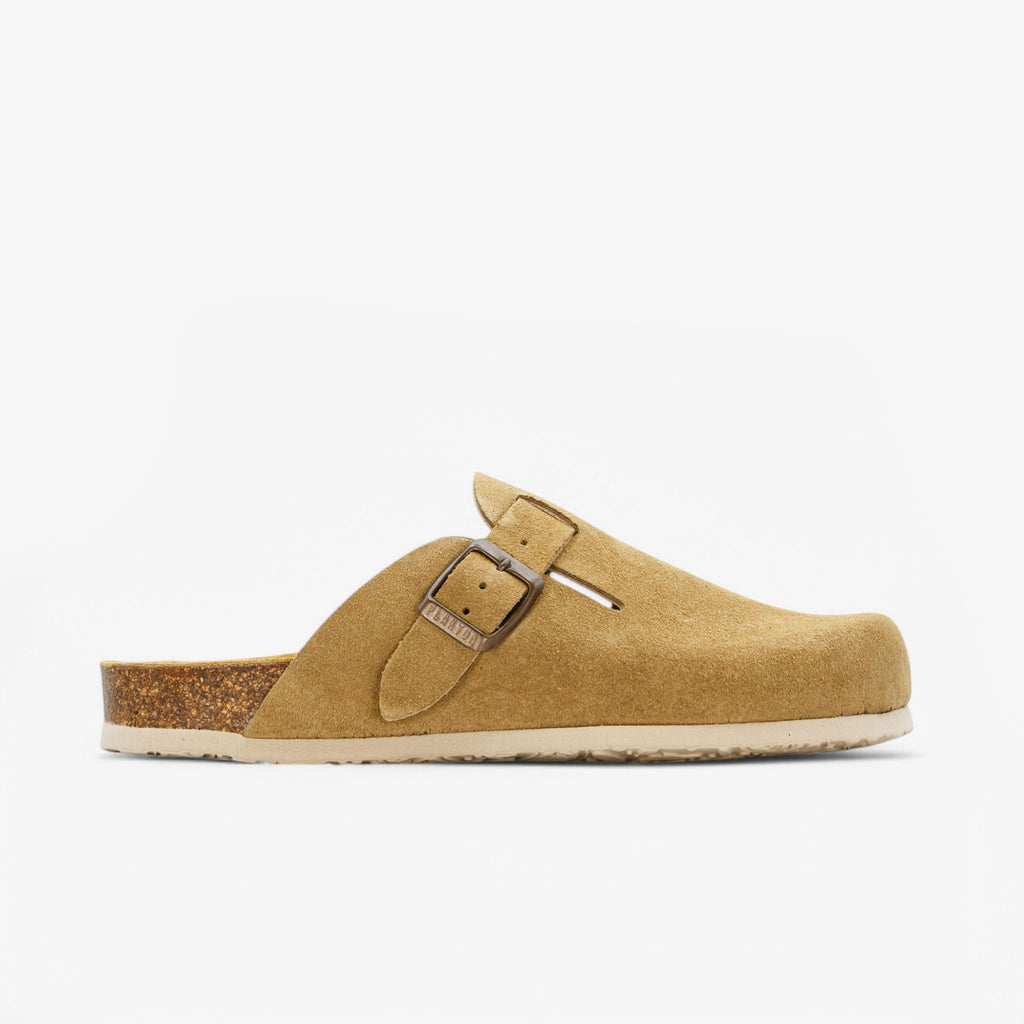 Blogg Womens Clog - Tan Afelpado (suede)