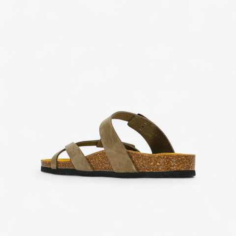 Bombay Womens Sandal - Kaki Nobuck (nubuck)