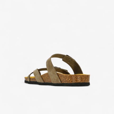 Bombay Womens Sandal - Kaki Nobuck (nubuck)