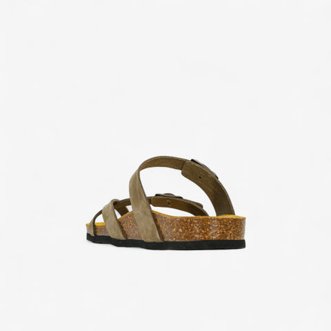Bombay Womens Sandal - Kaki Nobuck (nubuck)