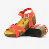Final Wedge Womens Sandal - Coral Nobuck (nubuck)