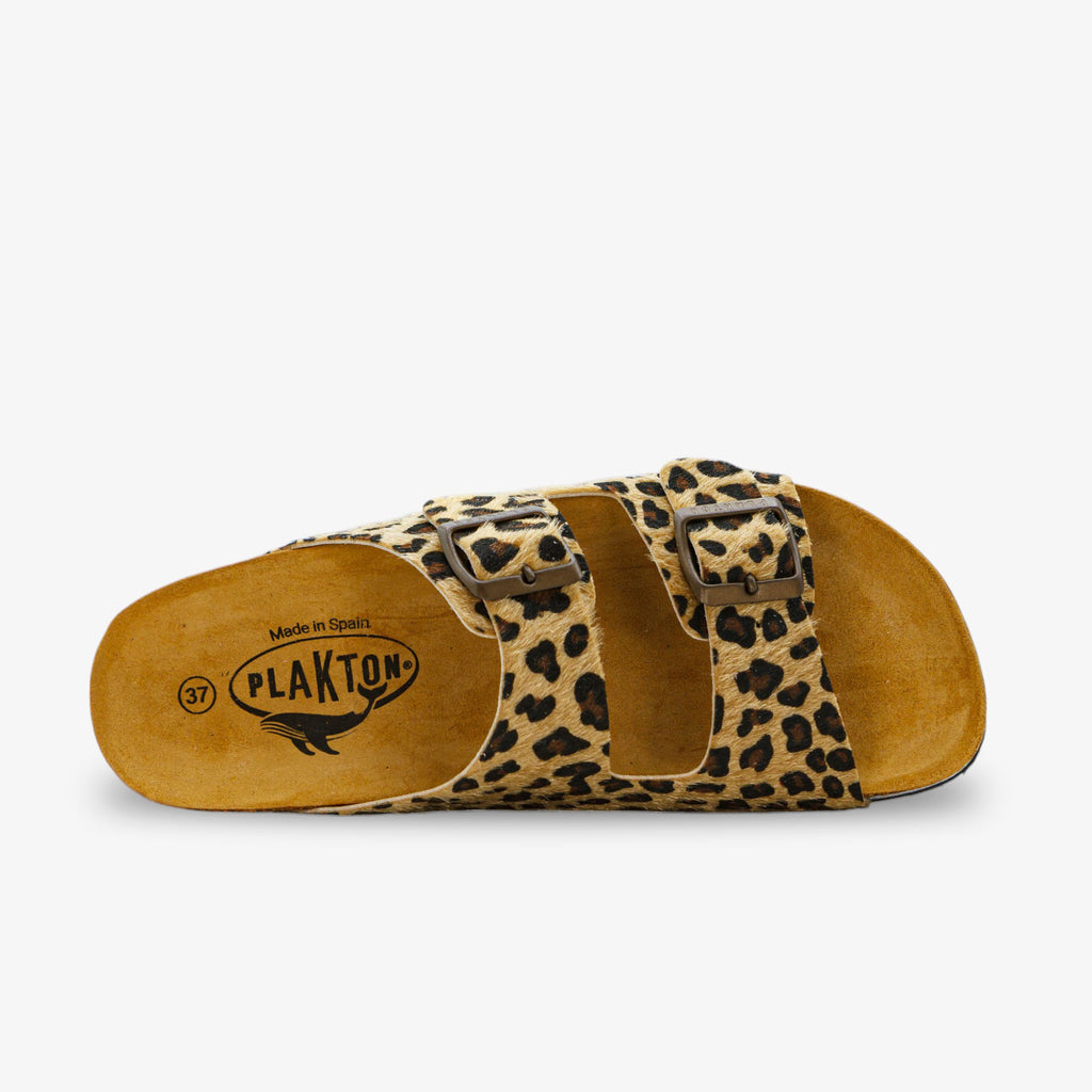 Beta Platform Womens Sandal - Camel Print Bunga (pony hair)