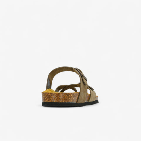 Bombay Womens Sandal - Kaki Nobuck (nubuck)