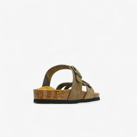 Bombay Womens Sandal - Kaki Nobuck (nubuck)