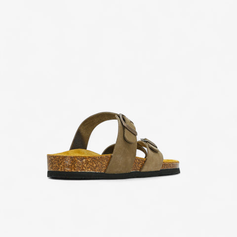 Bombay Womens Sandal - Kaki Nobuck (nubuck)