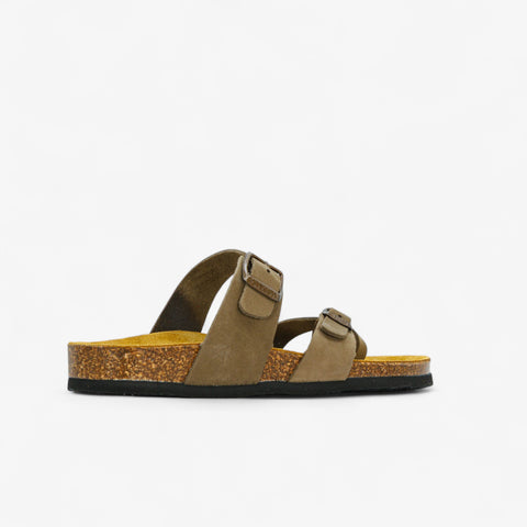 Bombay Womens Sandal - Kaki Nobuck (nubuck)