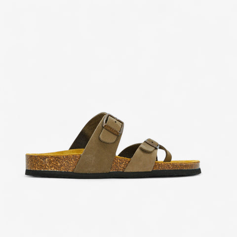 Bombay Womens Sandal - Kaki Nobuck (nubuck)