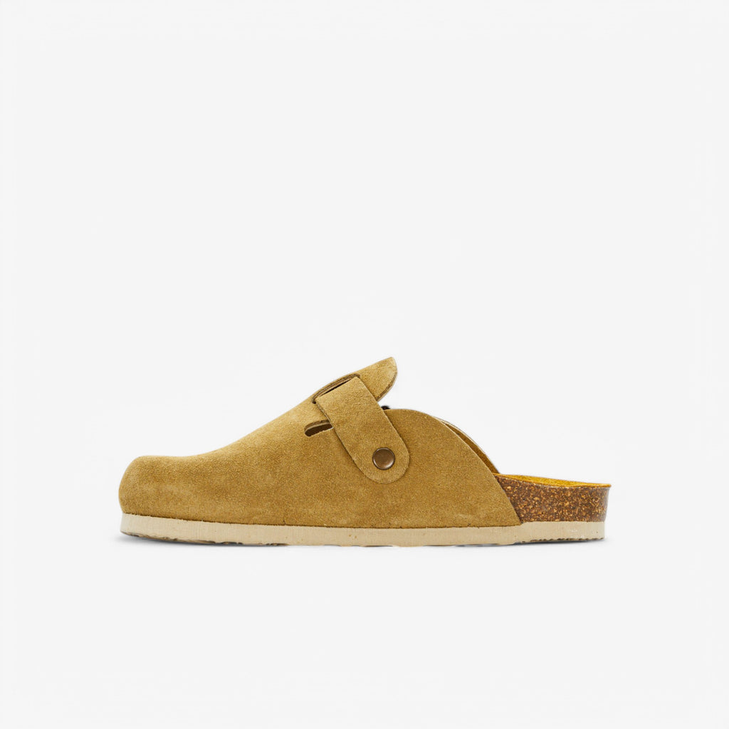 Bloggie Kids Clog - Tan Afelpado (suede leather)