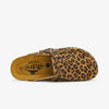 Blogg Womens Clog - Leopard Print Afelpado (suede)