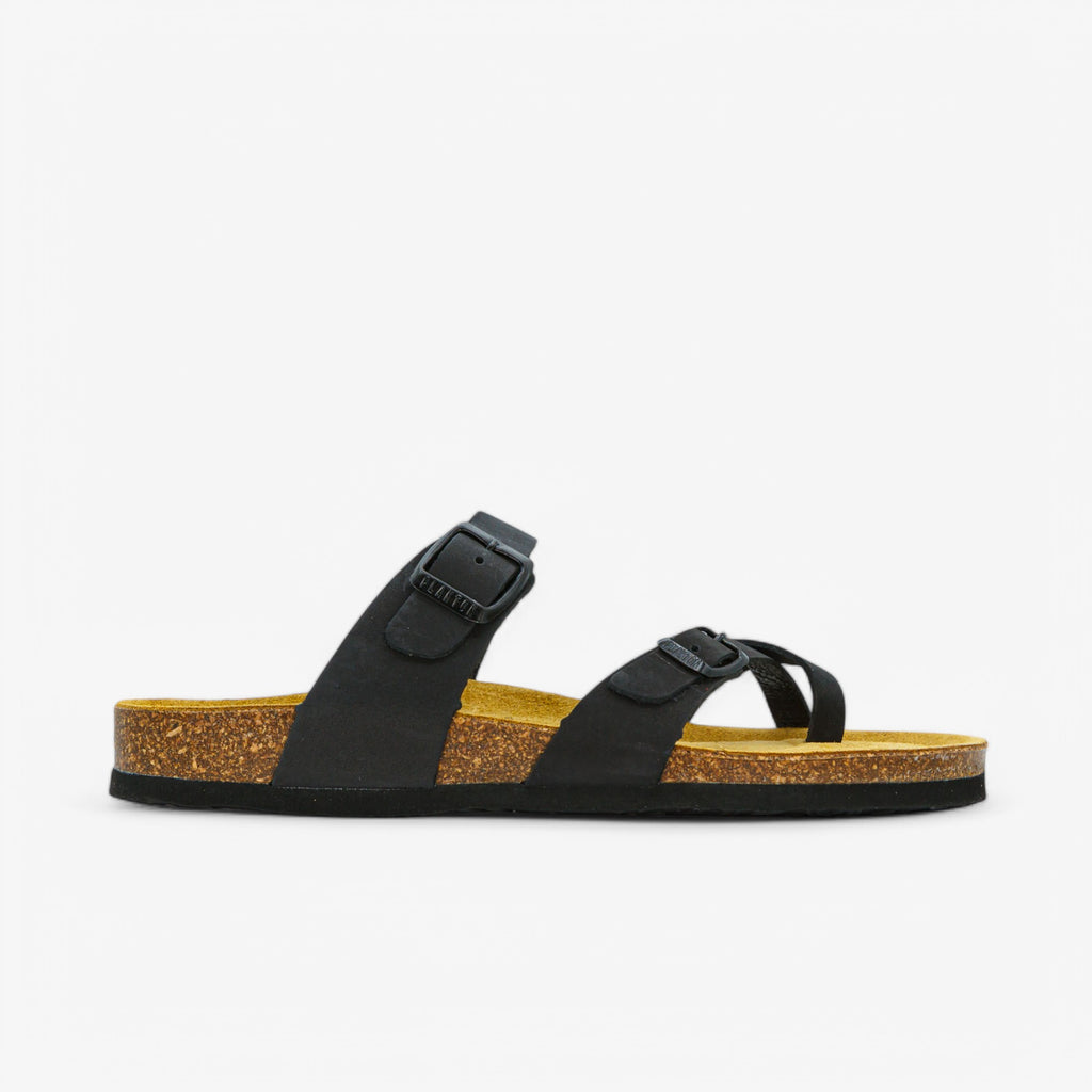 Bombay Womens Sandal - Negro Nobuck (nubuck)