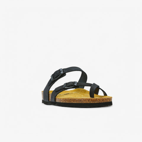 Bombay Womens Sandal - Negro Nobuck (nubuck)