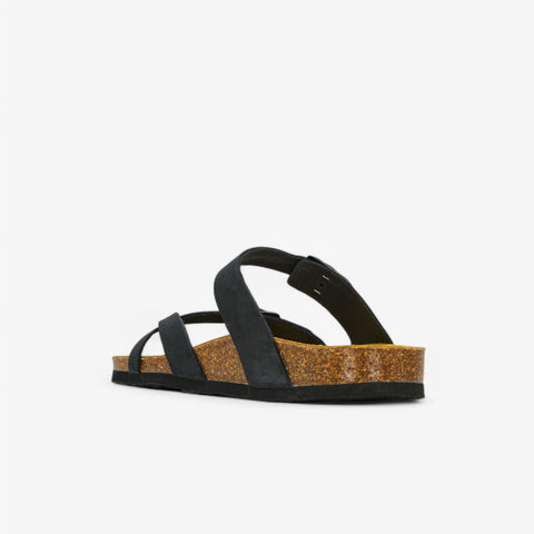 Bombay Womens Sandal - Negro Nobuck (nubuck)