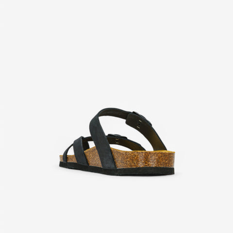 Bombay Womens Sandal - Negro Nobuck (nubuck)