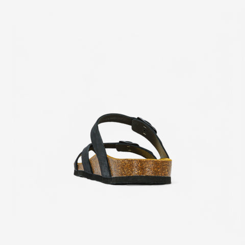 Bombay Womens Sandal - Negro Nobuck (nubuck)