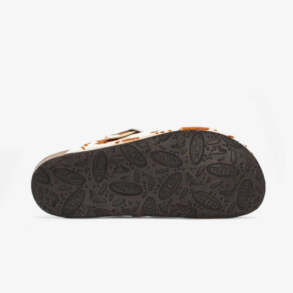 Blogg Womens Clog - Cow Print Cuero (pony hair)
