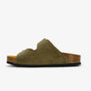 Beta Rivet Platform Womens Sandal - Light Kaki Afelpado (suede)