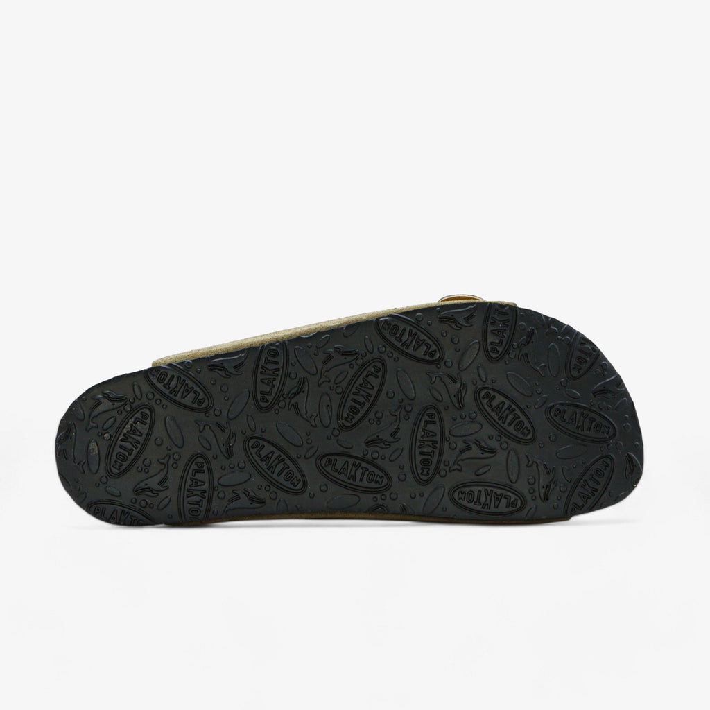 Beta Rivet Platform Womens Sandal - Light Kaki Afelpado (suede)