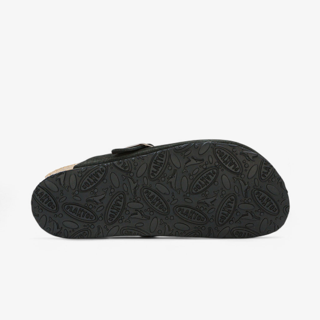 Blogg Womens Clog - Negro Afelpado (suede)