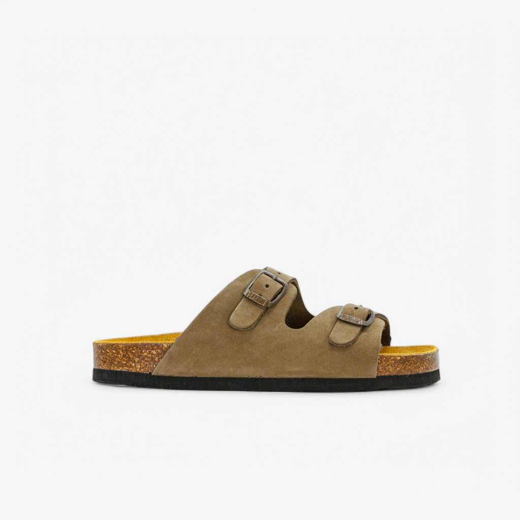 Pluton Kids Sandal - Kaki Nobuck (nubuck)