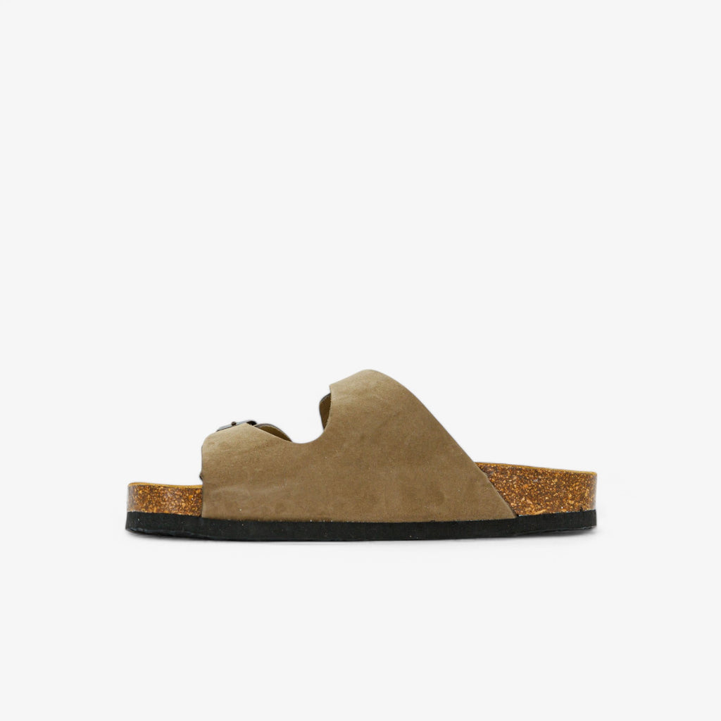 Pluton Kids Sandal - Kaki Nobuck (nubuck)