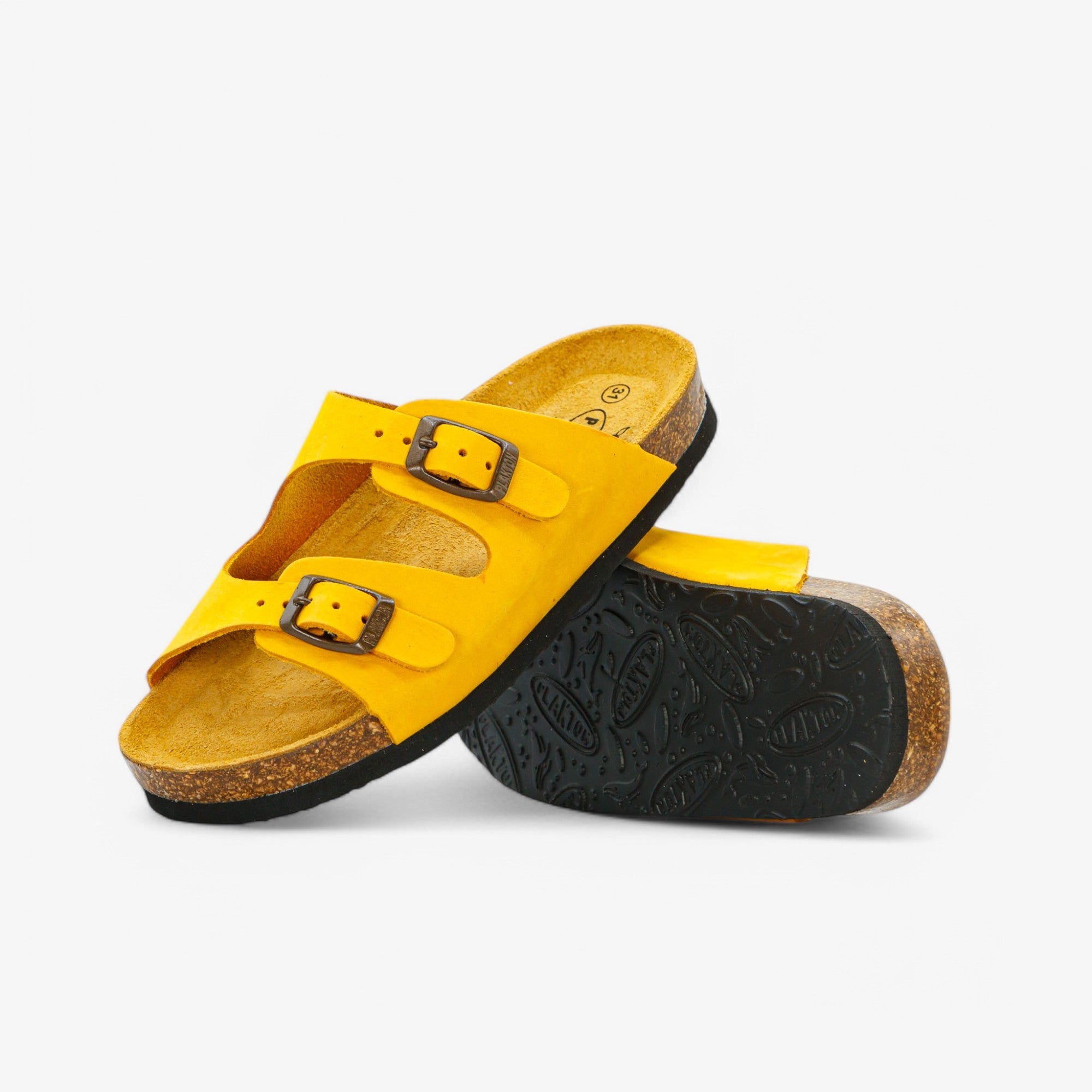 Pluton Nobuck Kids Sandal – Mostaza image 1