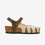Amy Wedge Nobuck Womens Sandal – Hielo/Marron image 2
