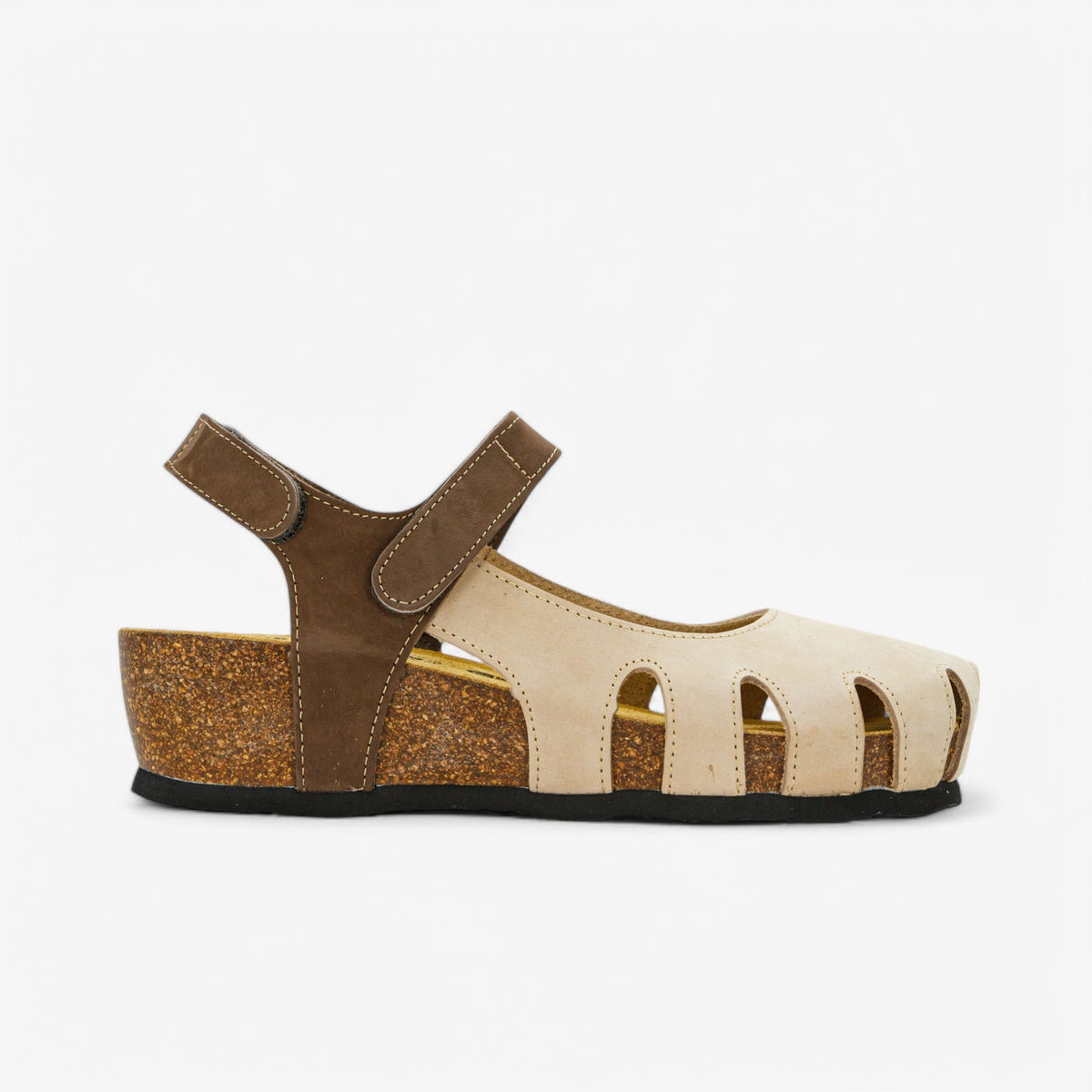 Amy Wedge Nobuck Womens Sandal – Hielo/Marron image 2