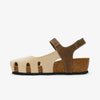 Amy Wedge Womens Sandal - Hielo/Marron Nobuck (nubuck)