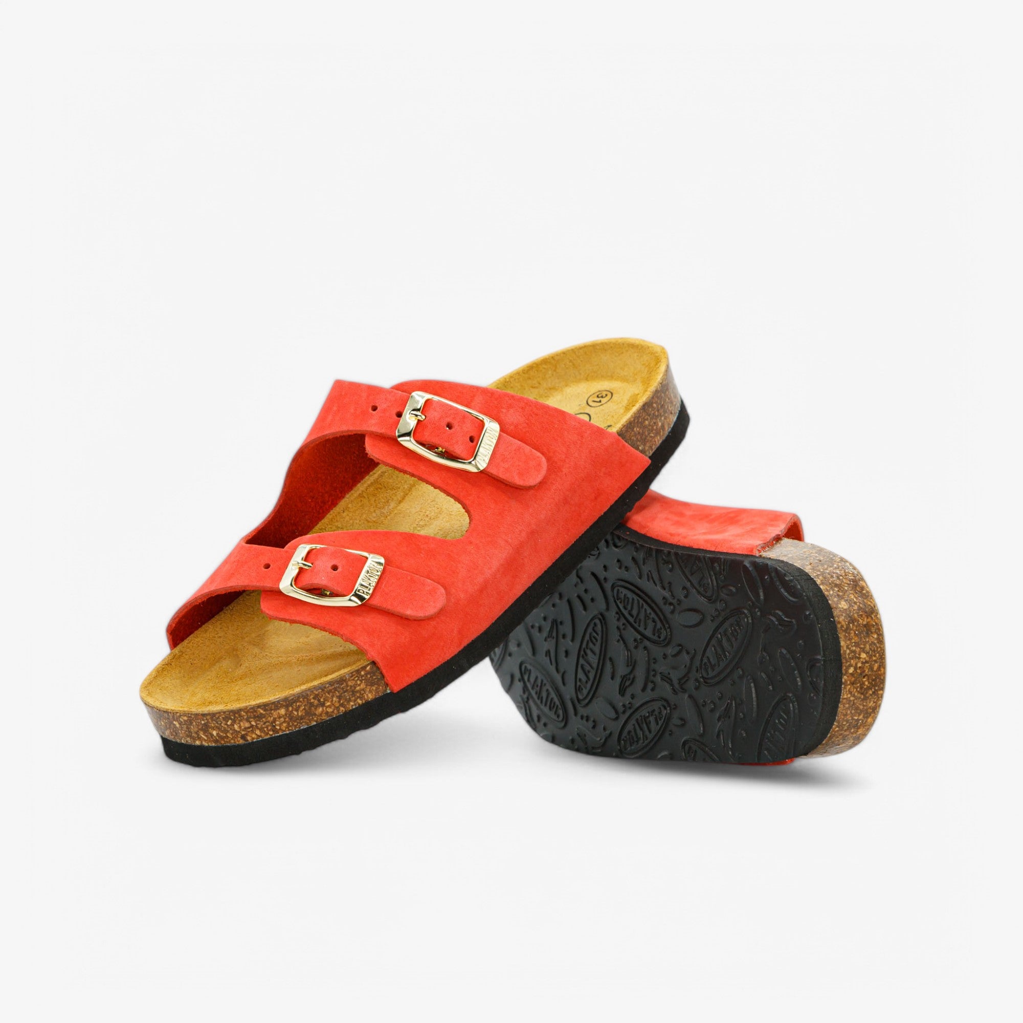 Pluton Nobuck Kids Sandal – Coral image 1